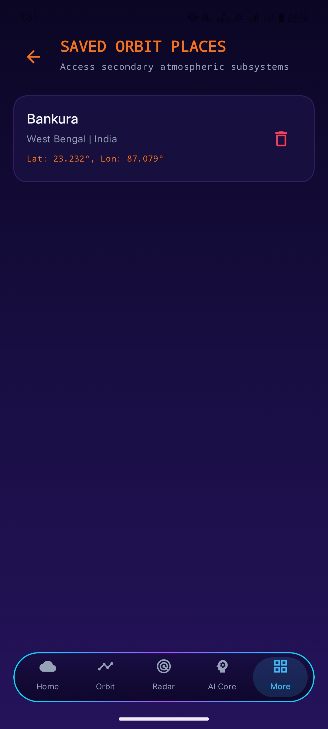 Screenshot 9 of Weather OS project